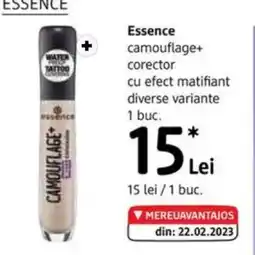 DM ESSENCE camouflage+ corector cu efect matifiant Ofertă