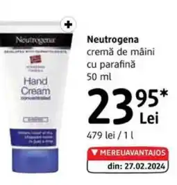 DM NEUTROGENA cremă de mâini cu parafină Ofertă