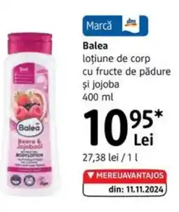 DM BALEA loţiune de corp cu fructe de pădure şi jojoba Ofertă