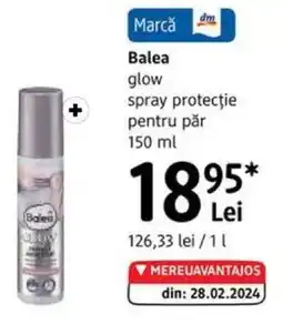 DM BALEA glow spray protecţie pentru păr Ofertă