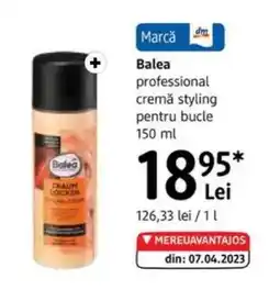 DM BALEA professional cremă styling pentru bucle Ofertă