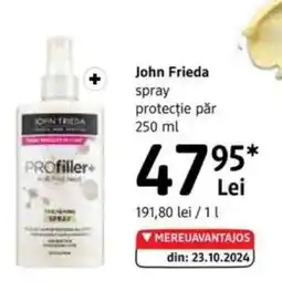 DM JOHN FRIEDA spray protecţie păr Ofertă