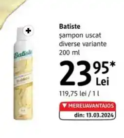 DM BATISTE sampon uscat Ofertă