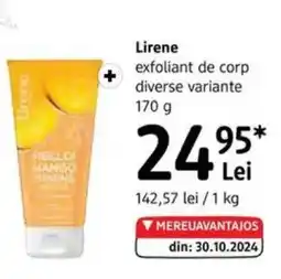 DM LIRENE exfoliant de corp Ofertă