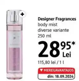 DM Designer Fragrances body mist Ofertă