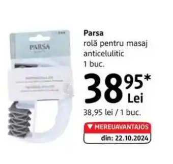 DM PARSA rolă pentru masaj anticelulitic Ofertă