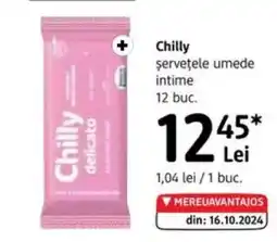 DM Chilly şerveţele umede intime Ofertă