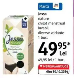 DM JESSA nature chilot menstrual lavabil Ofertă