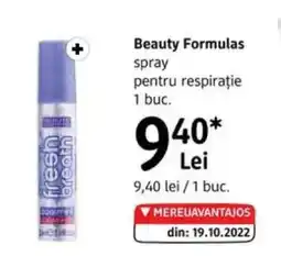 DM Beauty Formulas spray pentru respiraţie Ofertă