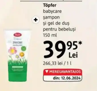 DM Töpfer babycare Șampon şi gel de duş pentru bebeluşi Ofertă