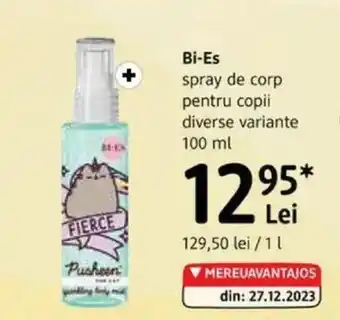 DM BI-ES spray de corp pentru copii Ofertă