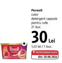 DM PERWOLL color detergent capsule pentru rufe Ofertă