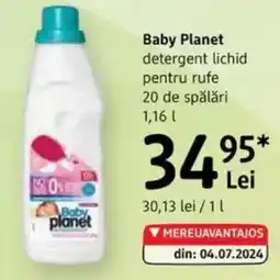 DM Baby Planet detergent lichid pentru rufe Ofertă