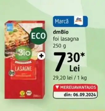 DM DMBIO foi lasagna Ofertă