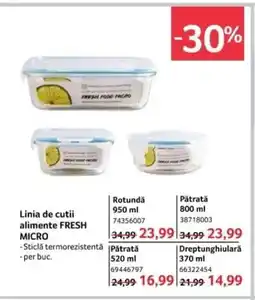 Selgros Linia de cutii alimente FRESH MICRO Ofertă