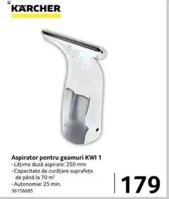 Selgros KÄRCHER Aspirator pentru geamuri KWI 1 Ofertă