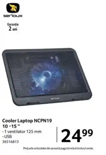 Selgros Cooler Laptop NCPN19 10-15" Ofertă