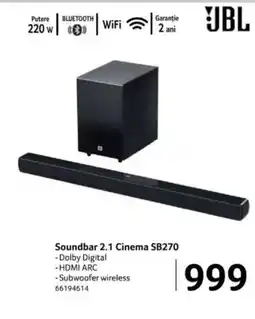 Selgros Soundbar 2.1 Cinema SB270 Ofertă