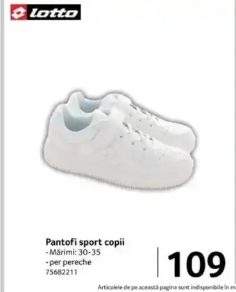 Selgros Pantofi sport copii Ofertă