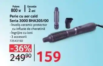 Selgros Perie cu aer cald Seria 3000 BHA305/00 Ofertă