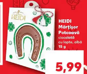 Kaufland HEIDI Mărţişor Potcoavă ciocolată Ofertă