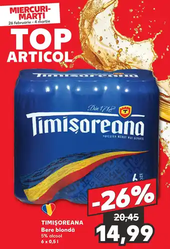 Kaufland TIMIŞOREANA Bere blondă Ofertă