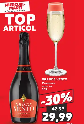 Kaufland GRANDE VENTO Prosecco Ofertă