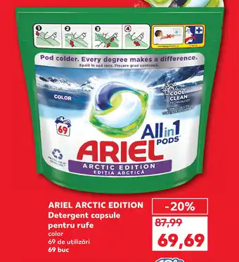 Kaufland ARIEL Arctic Edition Detergent capsule pentru rufe Ofertă