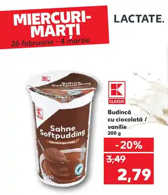 Kaufland Budincă cu ciocolată / vanilie Ofertă