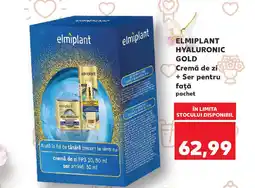 Kaufland ELMIPLANT Hyaluronic Gold Cremă de zi + Ser pentru faţă Ofertă