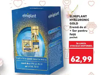 Kaufland ELMIPLANT Hyaluronic Gold Cremă de zi + Ser pentru faţă Ofertă