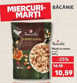 Kaufland Musli cu miere Ofertă