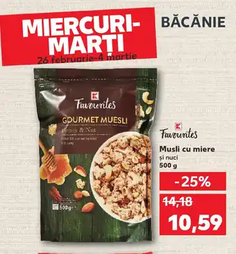 Kaufland Musli cu miere Ofertă