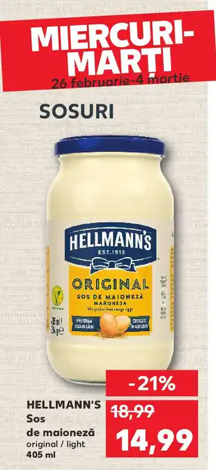 Kaufland HELLMANN'S Sos de maioneză Ofertă