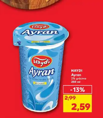 Kaufland HAYDI Ayran 2% grăsime Ofertă