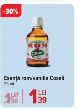 Carrefour Esenţă rom/vanilie Coseli Ofertă