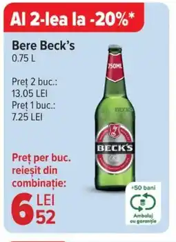 Carrefour Bere Beck's Ofertă