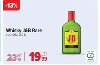 Carrefour Whisky J&B Rare Ofertă