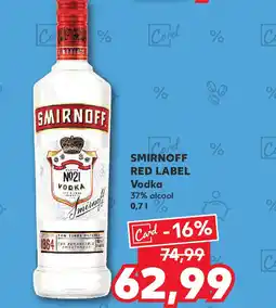 Kaufland SMIRNOFF RED LABEL Vodka Ofertă