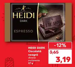 Kaufland HEIDI DARK Ciocolată neagră Ofertă