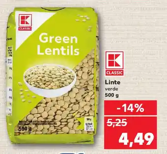 Kaufland Linte verde Ofertă