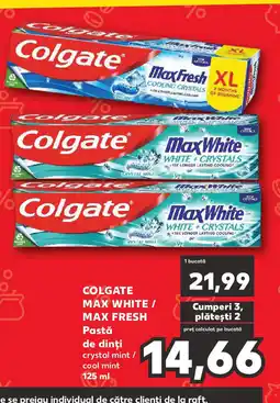 Kaufland COLGATE MAX WHITE / MAX FRESH Pastă de dinți Ofertă