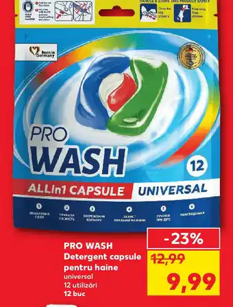 Kaufland PRO WASH Detergent capsule pentru haine Ofertă