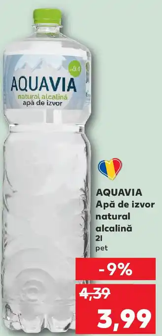 Kaufland AQUAVIA Apă de izvor natural alcalină Ofertă