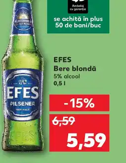 Kaufland EFES Bere blondă Ofertă