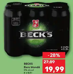 Kaufland BECK'S Bere blondă Ofertă