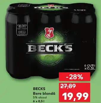 Kaufland BECK'S Bere blondă Ofertă