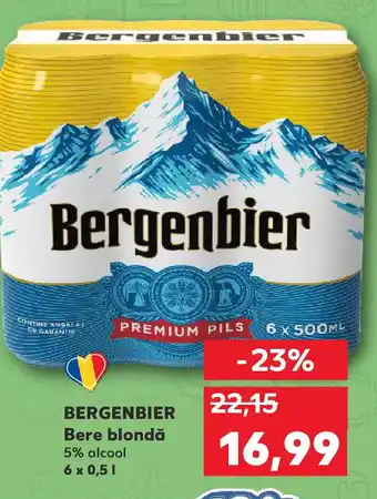 Kaufland BERGENBIER Bere blondă Ofertă