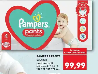 Kaufland PAMPERS PANTS Scutece pentru copii Ofertă