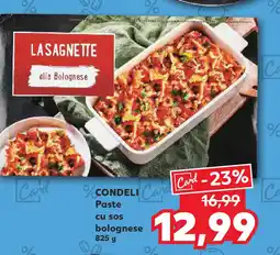 Kaufland CONDELI Paste cu sos bolognese Ofertă
